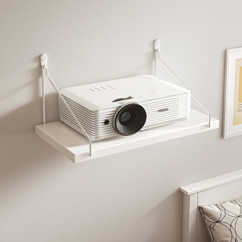 Projector bracket, bedside, no-drill, wall-mounted, bedroom tray storage, pan-tilt unit, wall shelf