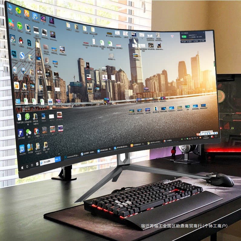32-inch curved desktop computer 27 LCD 165 hairtail screen 34 monitor 144HZ e-sports 2K game 24