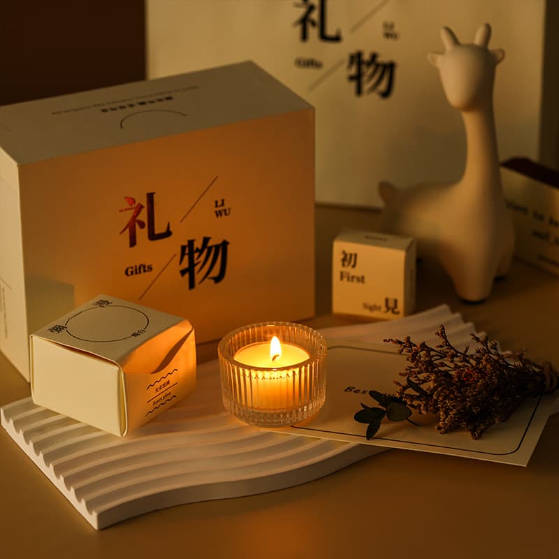 Xiangli Cangshi Scented Candle Gift Box - Indoor Smokeless Candle Birthday Gift for Girlfriend, Souvenir Gift Set
