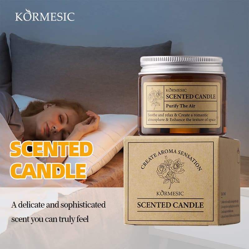 KORMESIC Scented Candle Rose Cross-border Foreign Trade Manufacturer In-stock Wholesale Practical