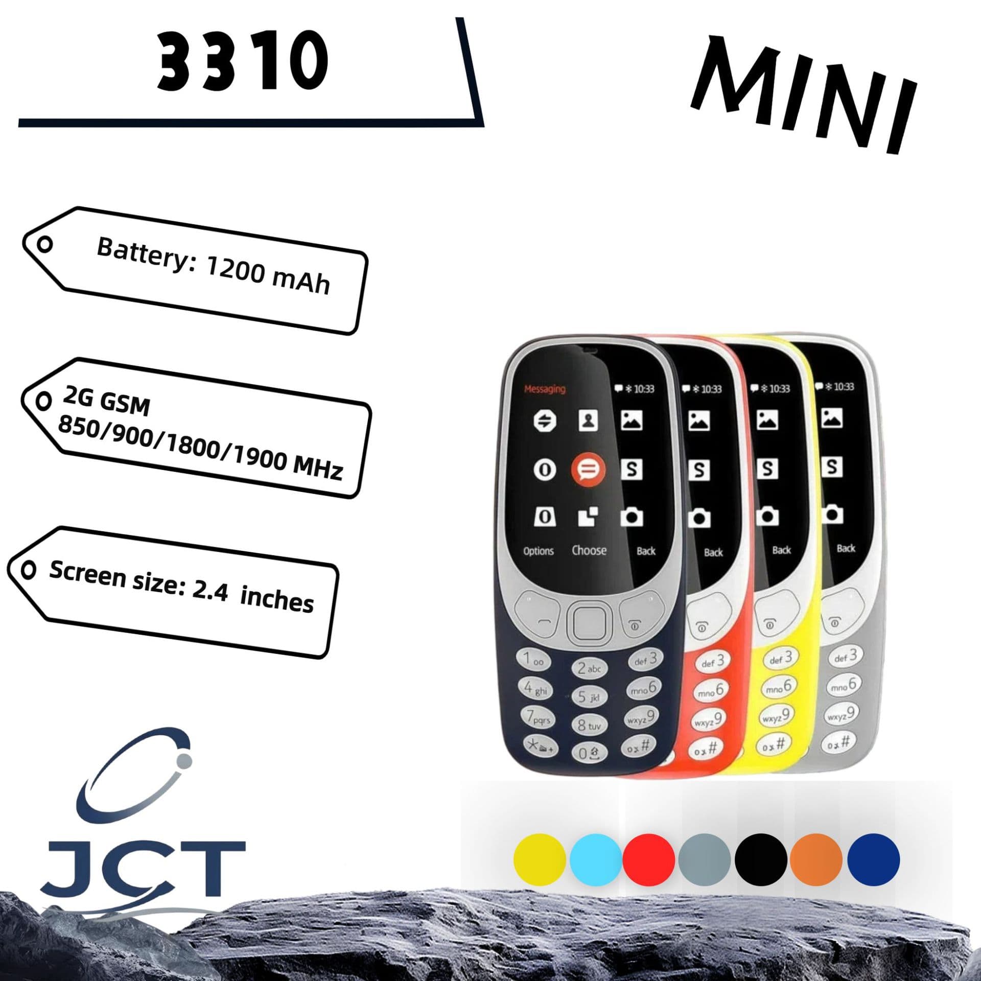 Suitable for cross-border 3310 2.4gsm2G non-intelligent straight button elderly feature phone dual SIM card