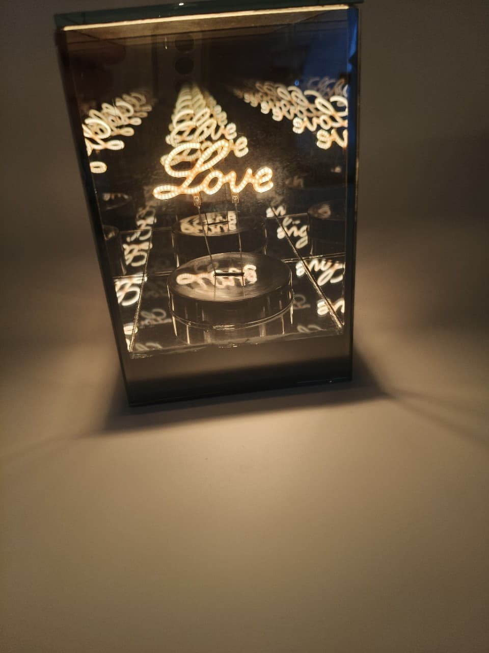 Cross-border luminous glass desktop ornament, 3D internal engraving night light, Creative festival gift manufacturer