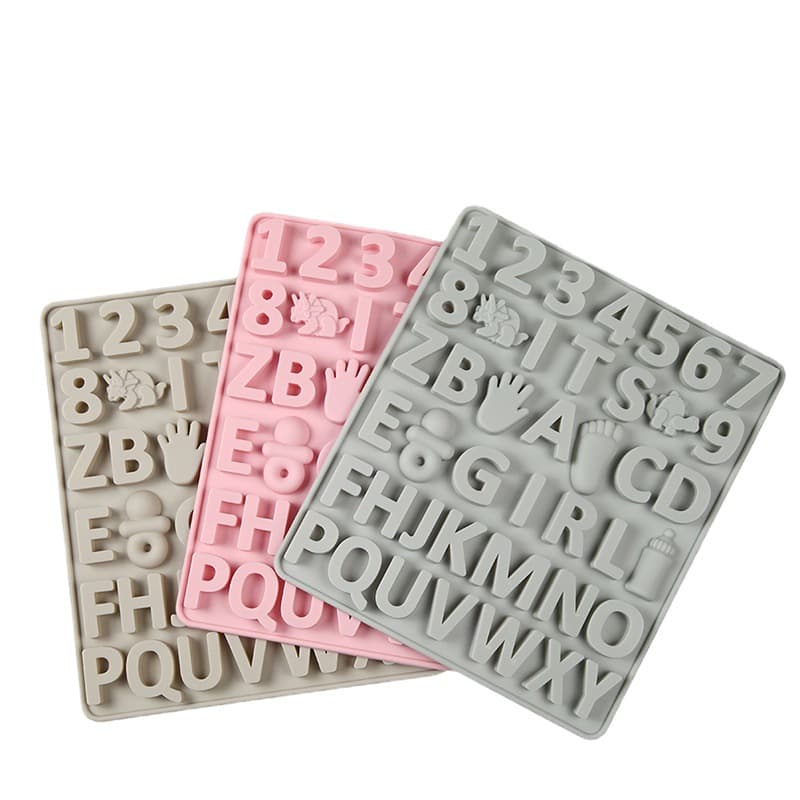 Letter Mold Silicone Girl Number Mold GIRL Chocolate Mold Baking Cookie Mold DIY