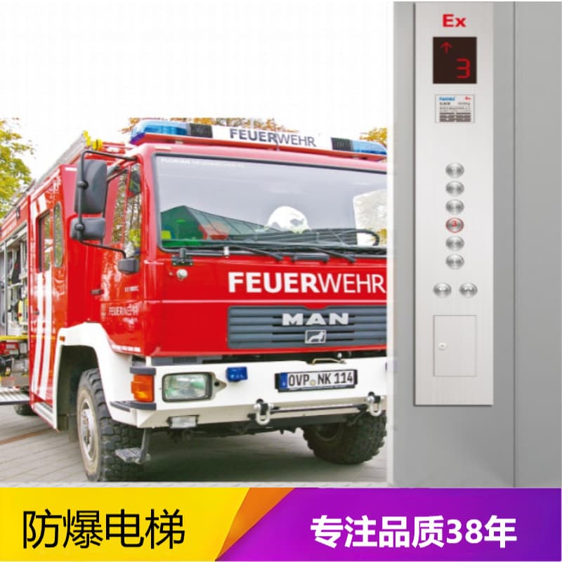 Explosion-proof elevators for chemical plants, mines, petrochemical facilities, and flammable/explosive warehouses, designed with explosion-proof rating IIBT4.
