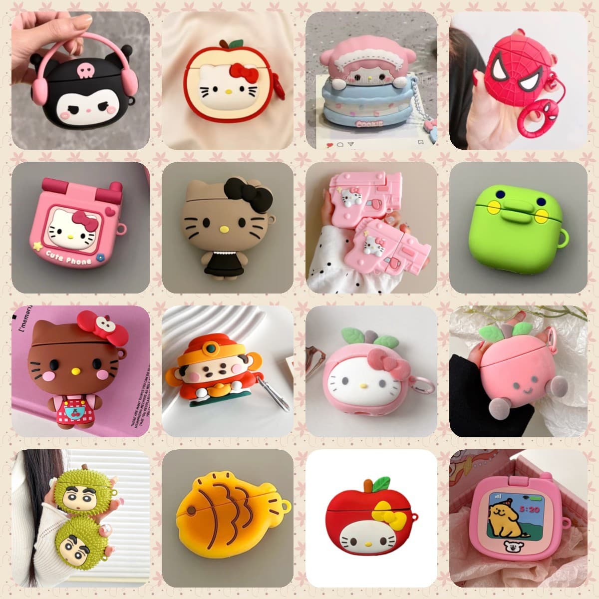 Silicone Cartoon Case for AirPods Pro 3, Compatible with Apple Bluetooth Earbuds, Cute Cover 2025 Model