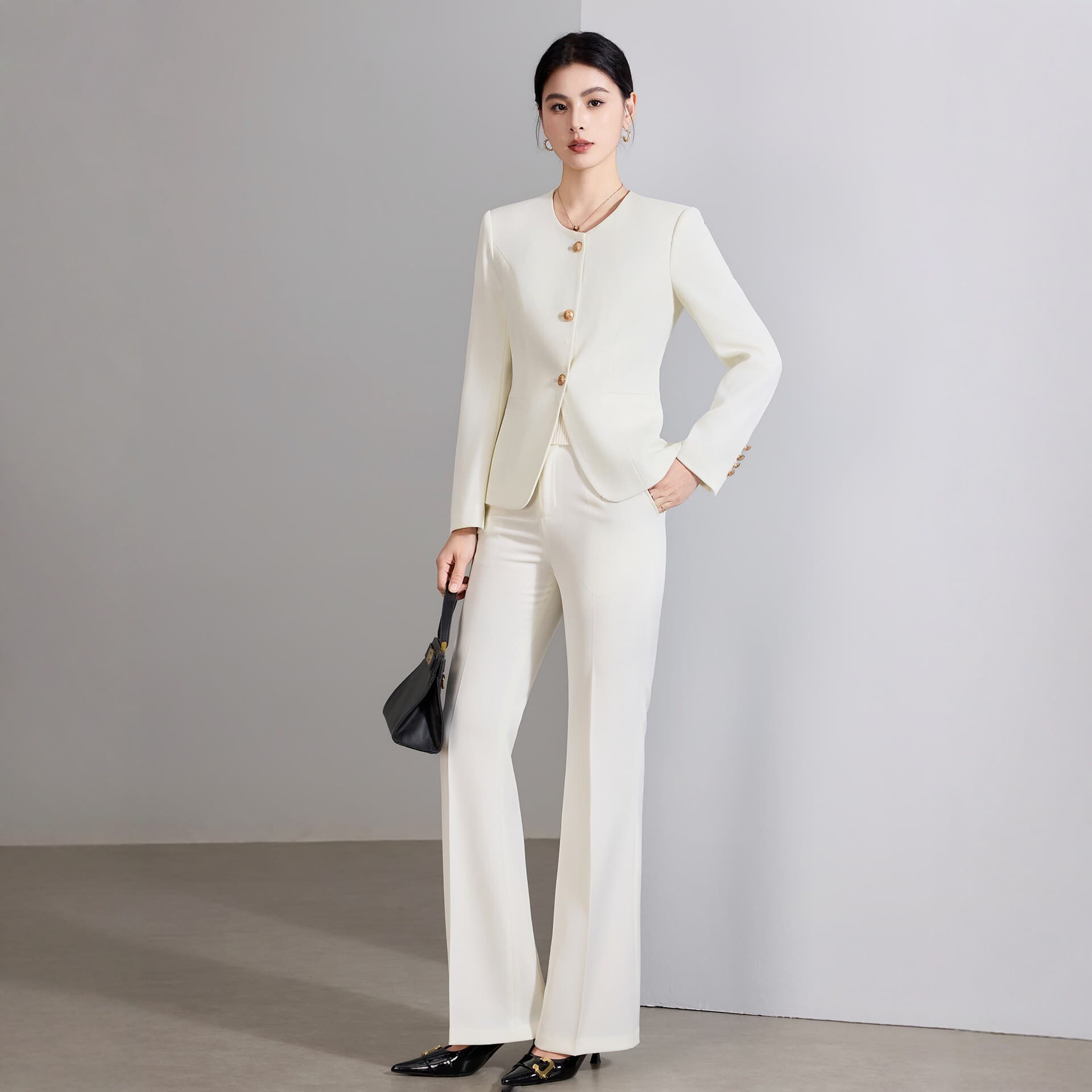 Spring Professional Suit for Women High-End Hotel Beauty Salon Front Desk Workwear Elegant Beautician Medical Aesthetic Reception Uniform