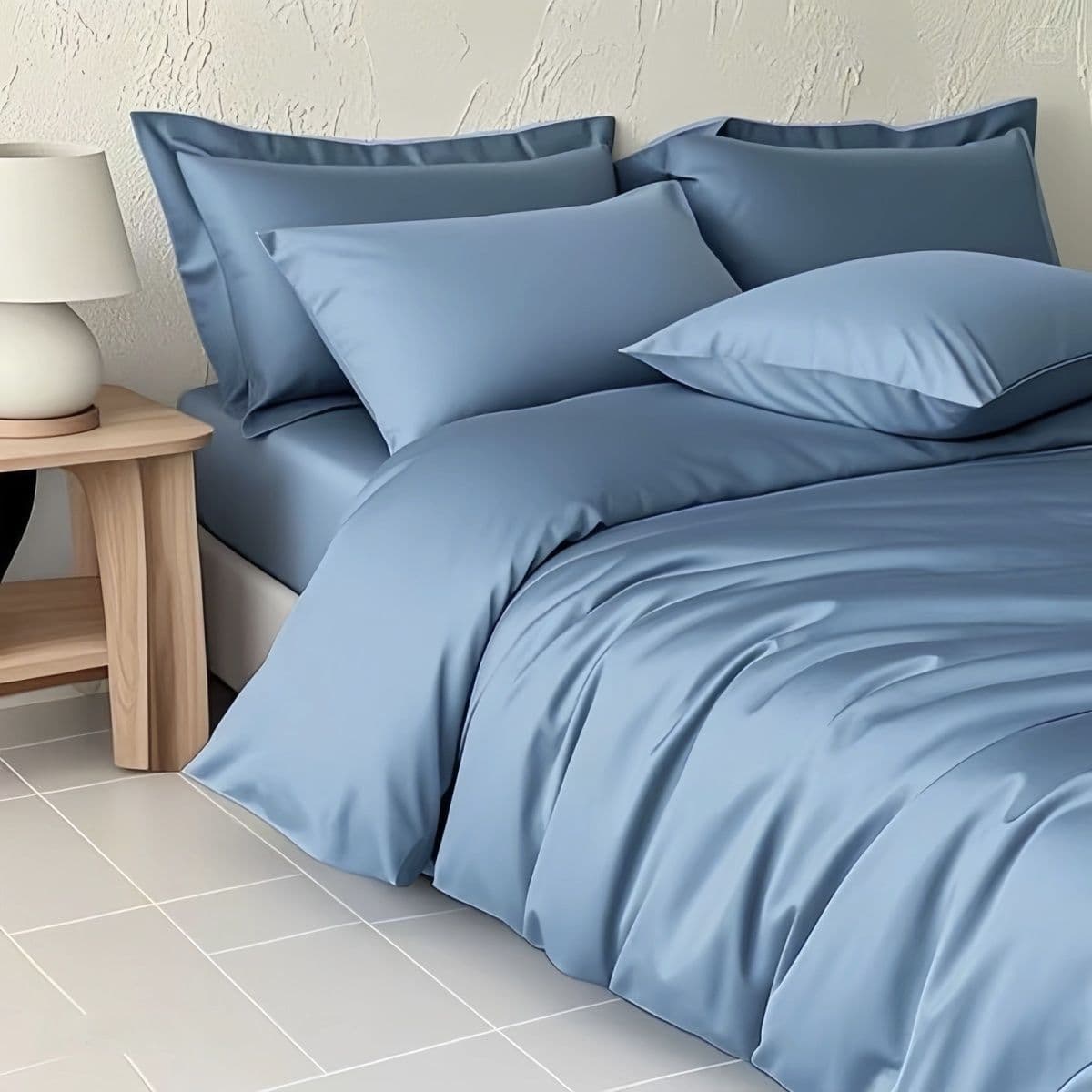 Xinjiang long-staple cotton satin 100% pure cotton duvet cover, simple solid color, silky soft, all-season, wholesale factory.