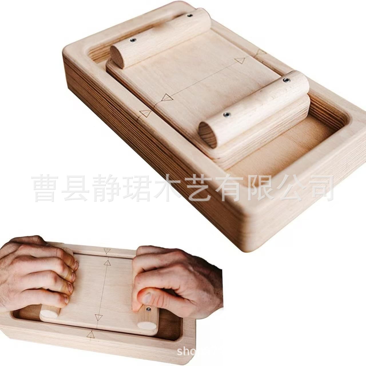 Household Finger and Wrist Strength Trainer, Arm Wrestling Competition, Wooden Acupressure Board, Creative Rock Climbing Finger Exerciser