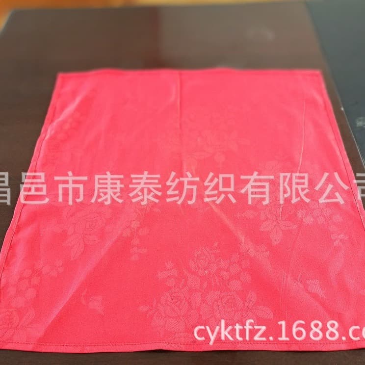 Factory Direct Pure White Cotton Tablecloth, High-End Hotel Red Jacquard Tablecloth, Napkin Tablecloth, Glass Wiping Cloth