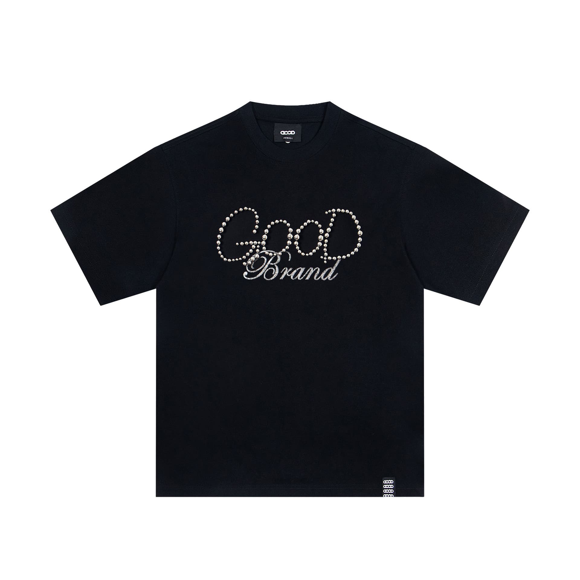 Laobai Same Style GOODBRAND New GOOD Solid Color Pearl LOGO Short Sleeve Luxury Premium T-Shirt for Men and Women