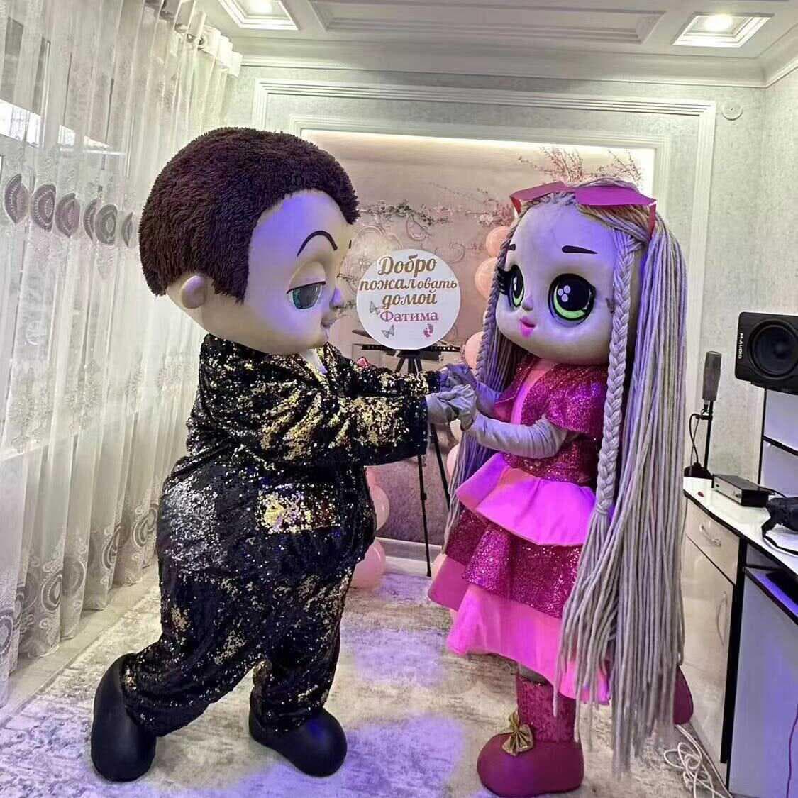 Internet celebrity cute animator big head doll cartoon doll costume doll costume cos headgear props baby boss