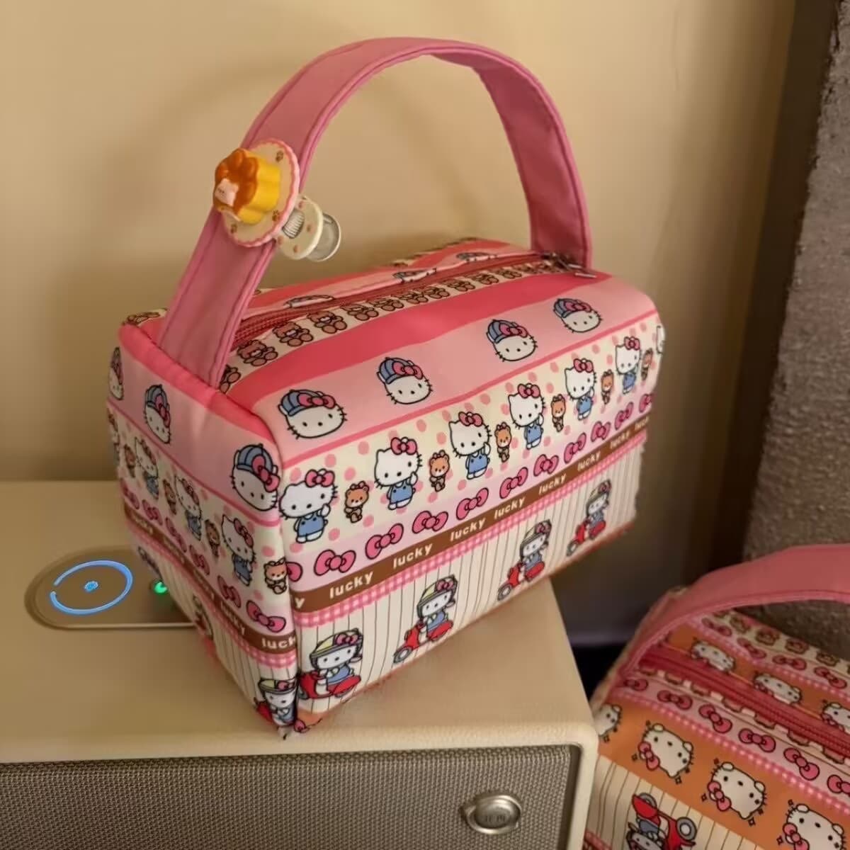 Girly Heart Portable Cosmetic Bag Cartoon New Spring Storage Bag Washing Bag Three-dimensional Handbag Manufacturer Wholesale