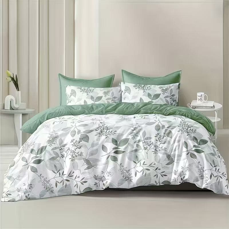 2026 four-season universal polyester brushed elegant floral temu popular three-piece quilt cover bedding category a