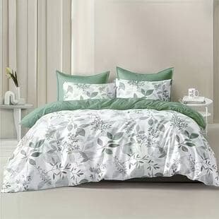 2026 All-Season Polyester Brushed Elegant Floral Temu Best-Selling 3-Piece Duvet Cover Bedding Set Class A