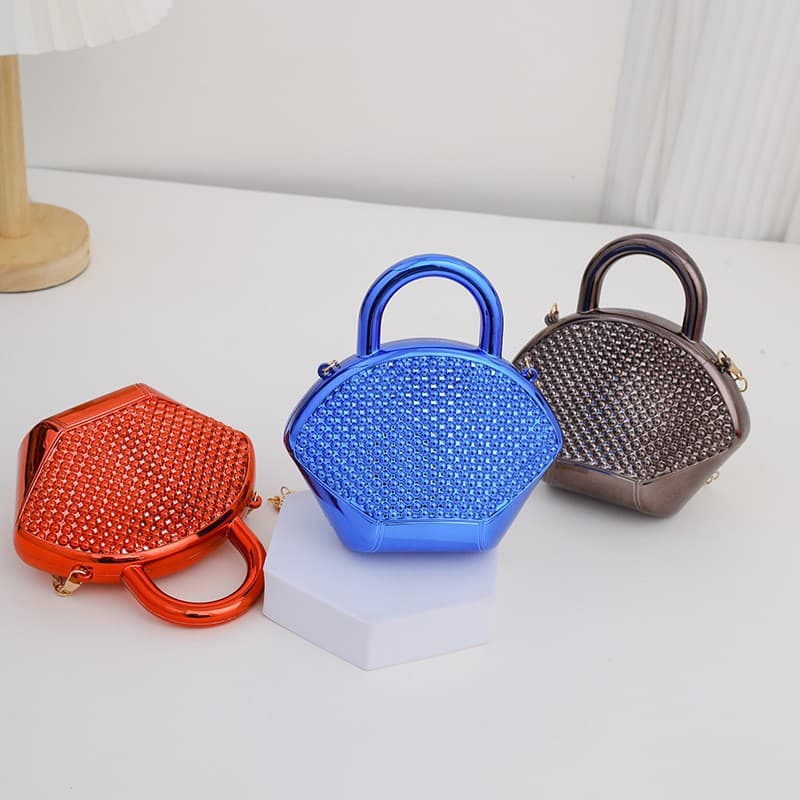Cross-border Trade Acrylic Fashion Shoulder Bag Beads Shell Evening Bag Mini Bag Shoulder Crossbody Handbag