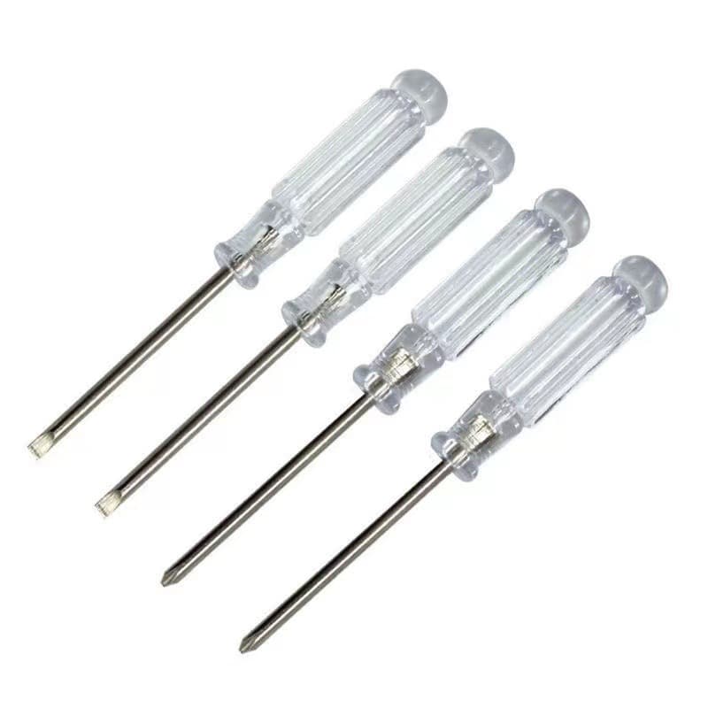Mini crystal transparent 3.0 Phillips screwdriver, 3mm small screwdriver, flat head, toys, gifts wholesale.