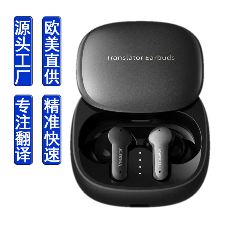 M3 Translation Earphone Smart Voice Translator with Multiple Languages, Real-time Photo Translation, Suitable for International Meetings and Conferences
