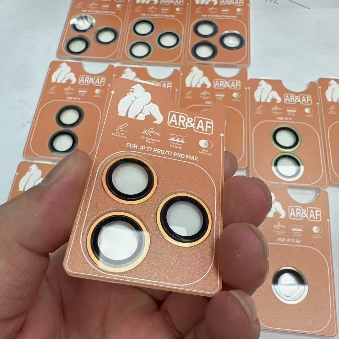Suitable for iPhone16pro positioning lens film, Apple 17promax imitation original two-color AR/AF frosted lens film