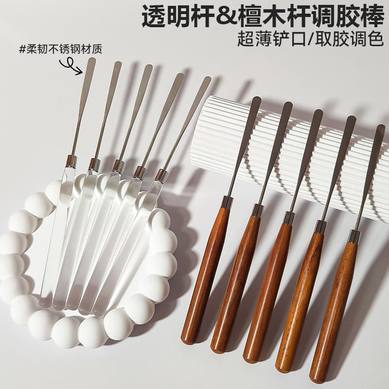 New Wooden Nail Gel Mixing Stick, Japanese Nail Polish Color Mixing Stick, Stirring Stick, Gel Tool, Nail Brush