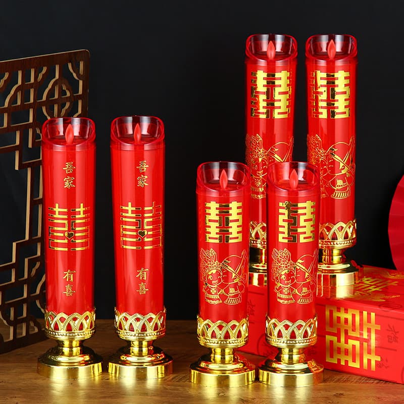 LED Electronic Smokeless Candle LED Candle Light Wedding Offering Buddha Simulation Swinging Flame Candle Manufacturer Wholesale