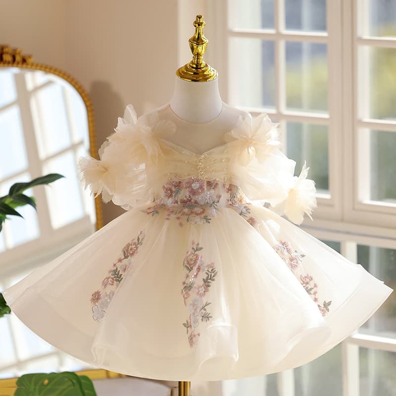 Children's dress girl's birthday princess dress girl's party small dress catwalk piano performance dress high-end