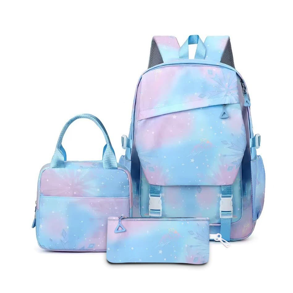 2026 new cross-border witch hunter group student schoolbag large capacity backpack portable casual outdoor three-piece set