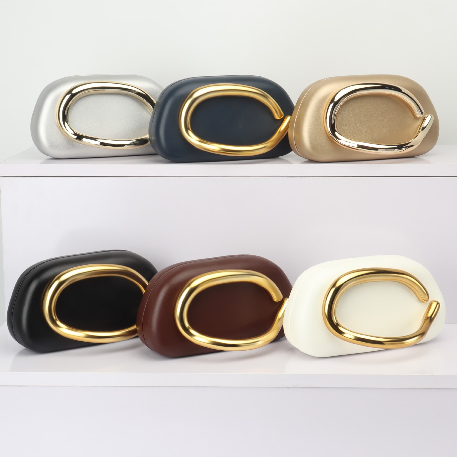 Z-A-R-A Retro Metal Chain Letter Box Bag Crossbody Shoulder Bag Daily Match PU Material Square Shape Lock Buckle Opening