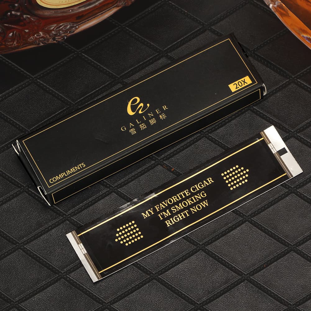 Cigar foot tags – repair cigars without glue, fix damaged cigars, prevent cracking, and are a must-have accessory for cigar wrappers.