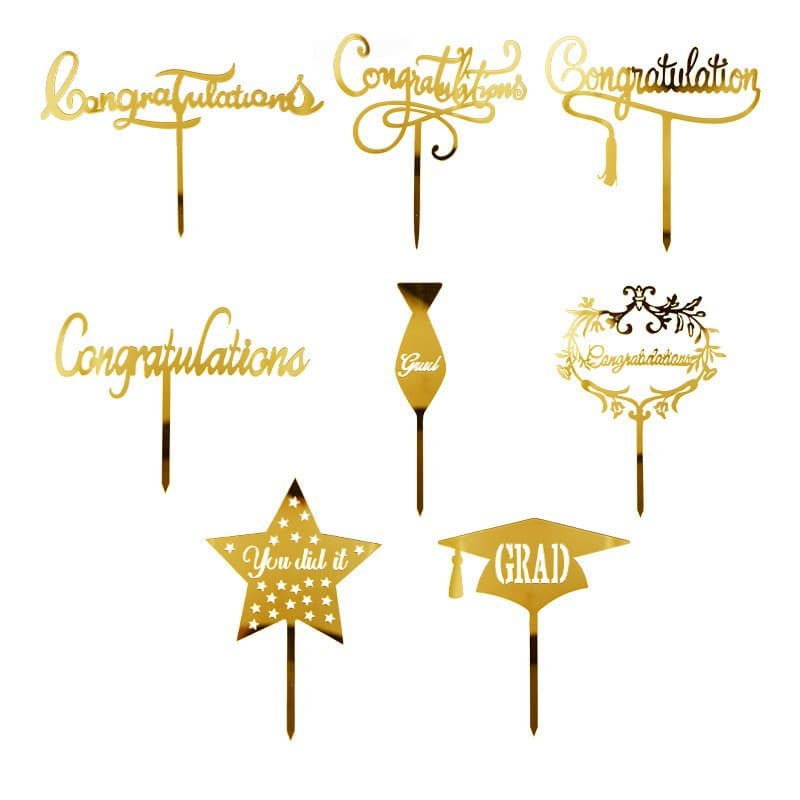 Acrylic Graduation Cake Topper Graduation Season Congratulations You Got It Customizable Innovation Birthday Celebration