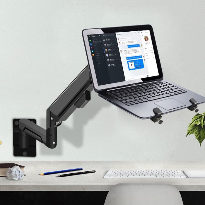 Laptop monitor wall-mounted bracket increased rotating mechanical cantilever wall-mounted pneumatic extended arm aluminum alloy
