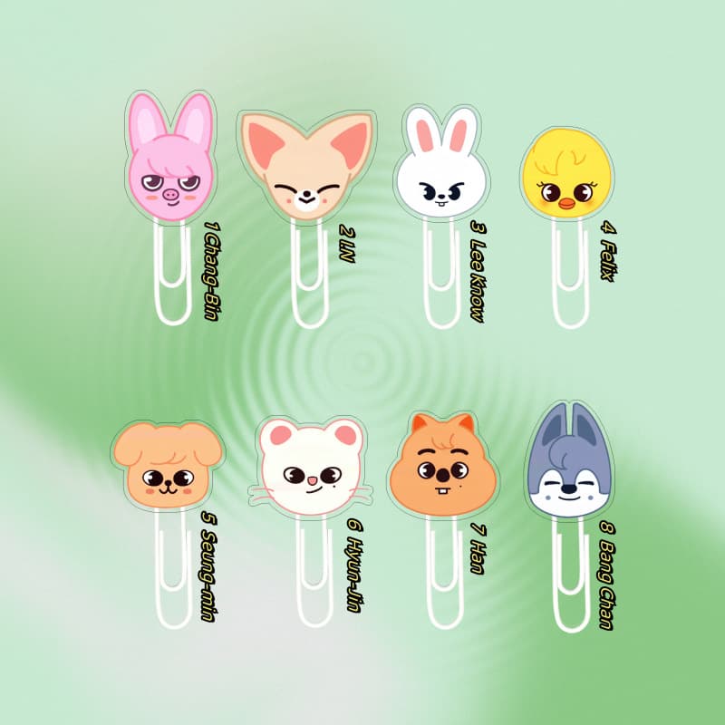 Korean boy group StrayKids style peripherals HXZ04 paper clips around Hwang Hyun-jin and Lee Yong-fu