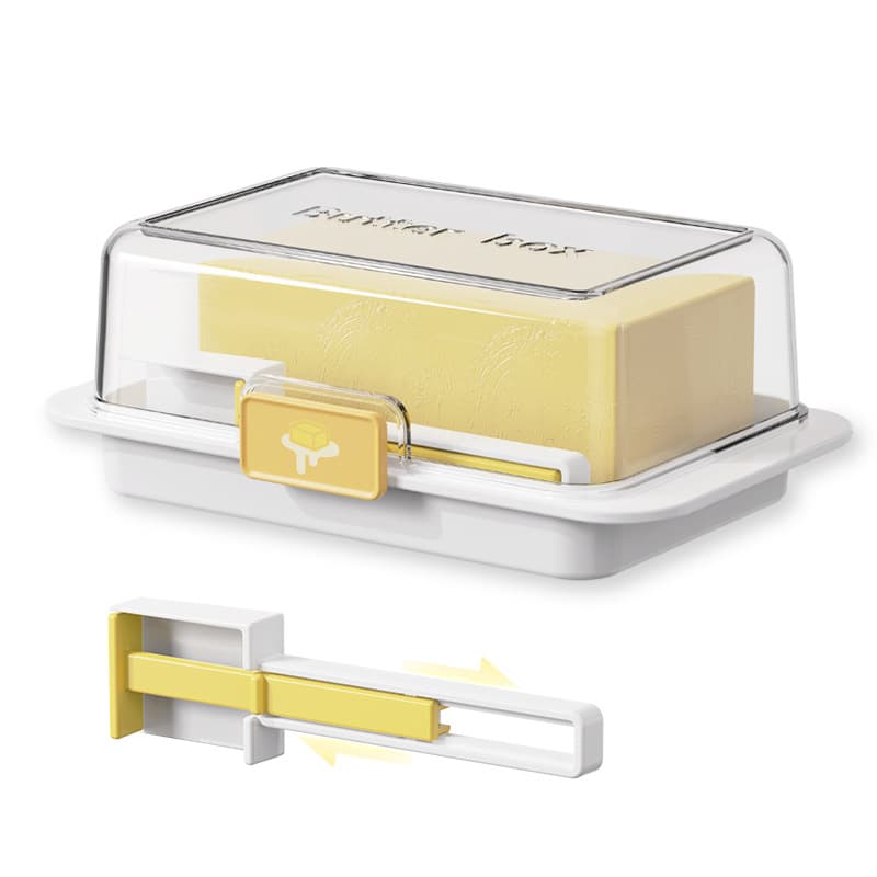 Butter divider with lid, cheese box, cheese cutter, storage box for refrigerator, new cross-border product.