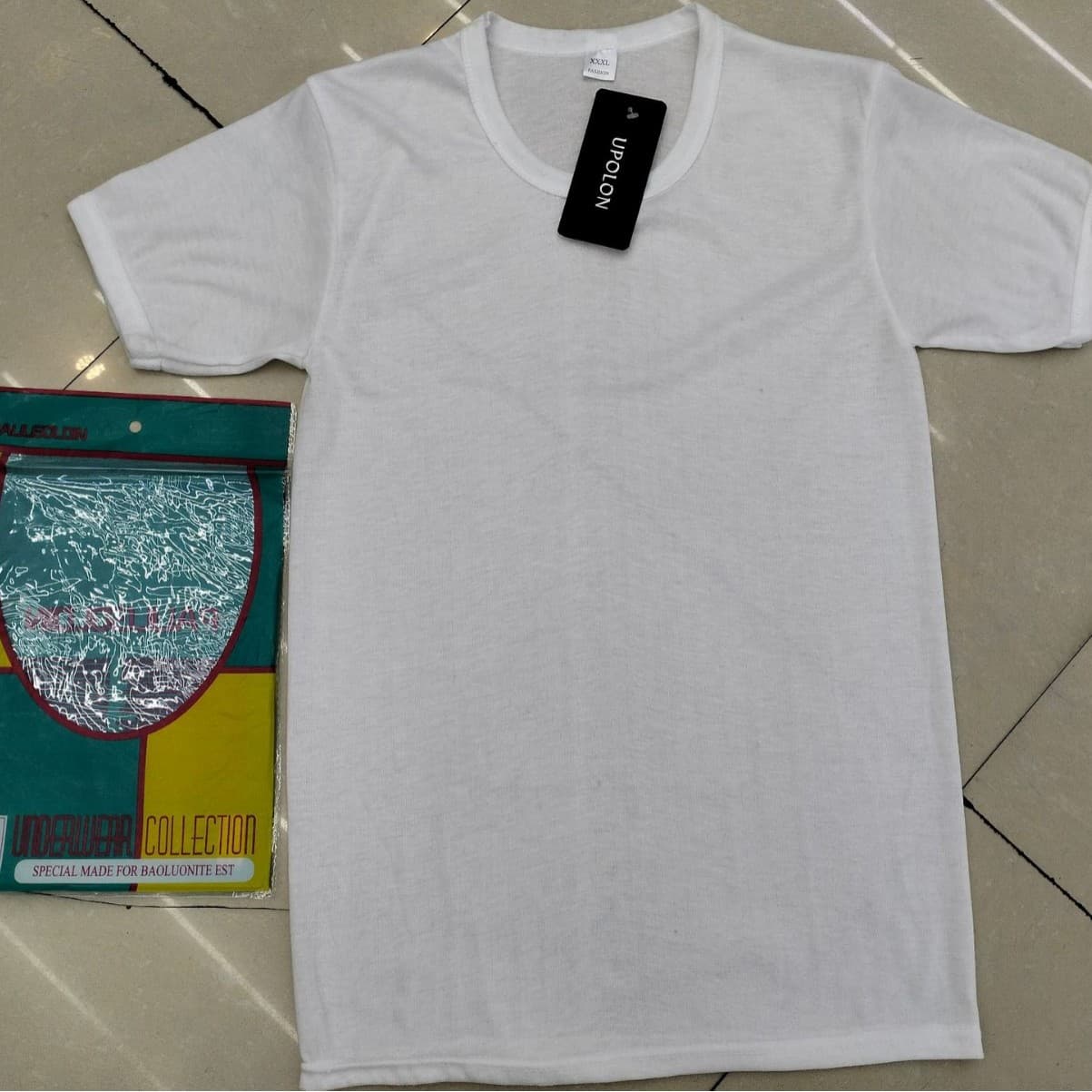 Yiwu Export Best-selling Men's Short Sleeve Solid Color Round Neck T-shirt UPOLON