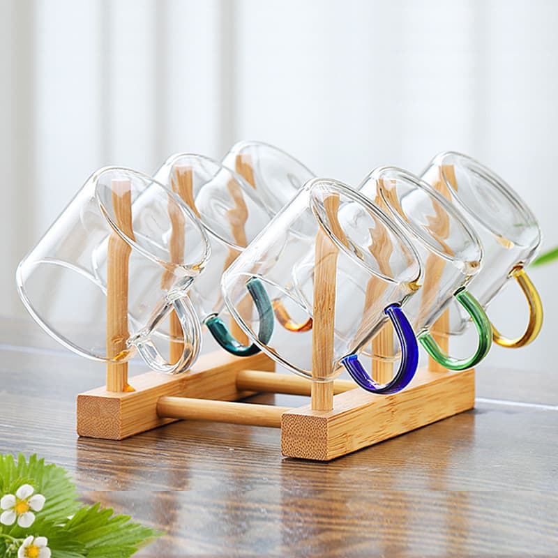 Glass Small Tea Cup High Temperature Resistant Thickened Transparent Tea Tasting Cup Household Heat Resistant Kung Fu Tea Cup Set Glass Water Cup