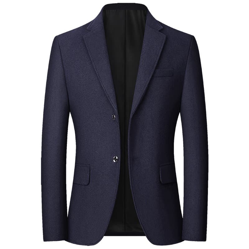 Spring/autumn new middle-aged men's suit jacket, business casual non-iron dad outfit wool blend suit