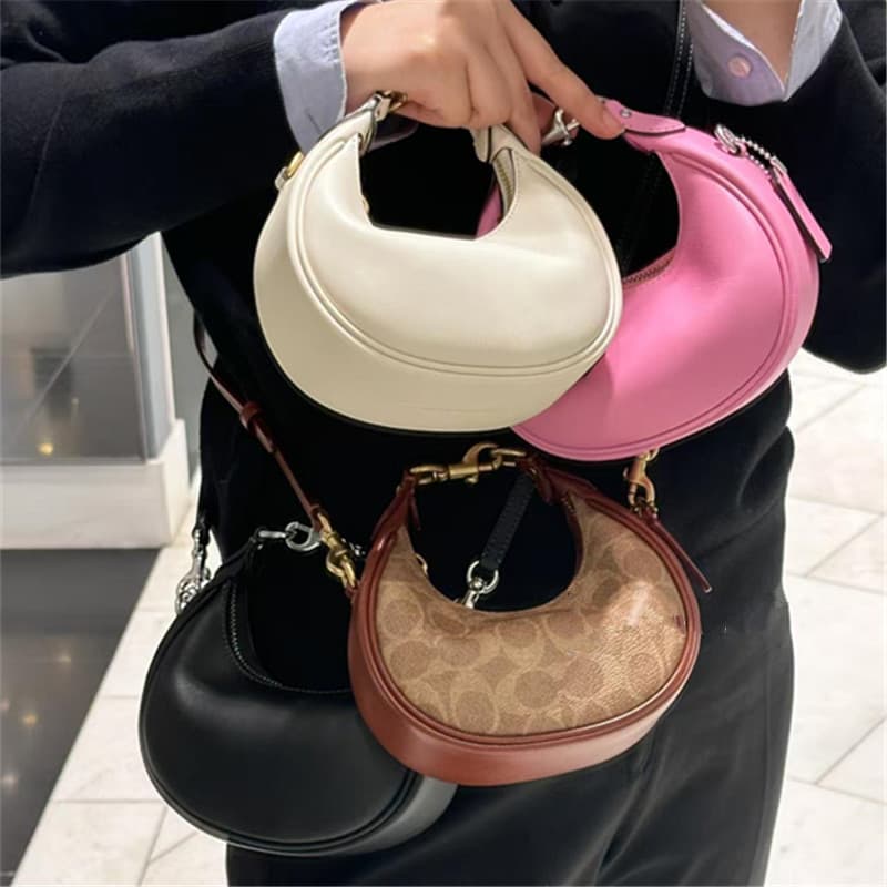 Kou C's new mini saddle bag jonie crescent bag small portable crossbody bag women's fashion shoulder bag