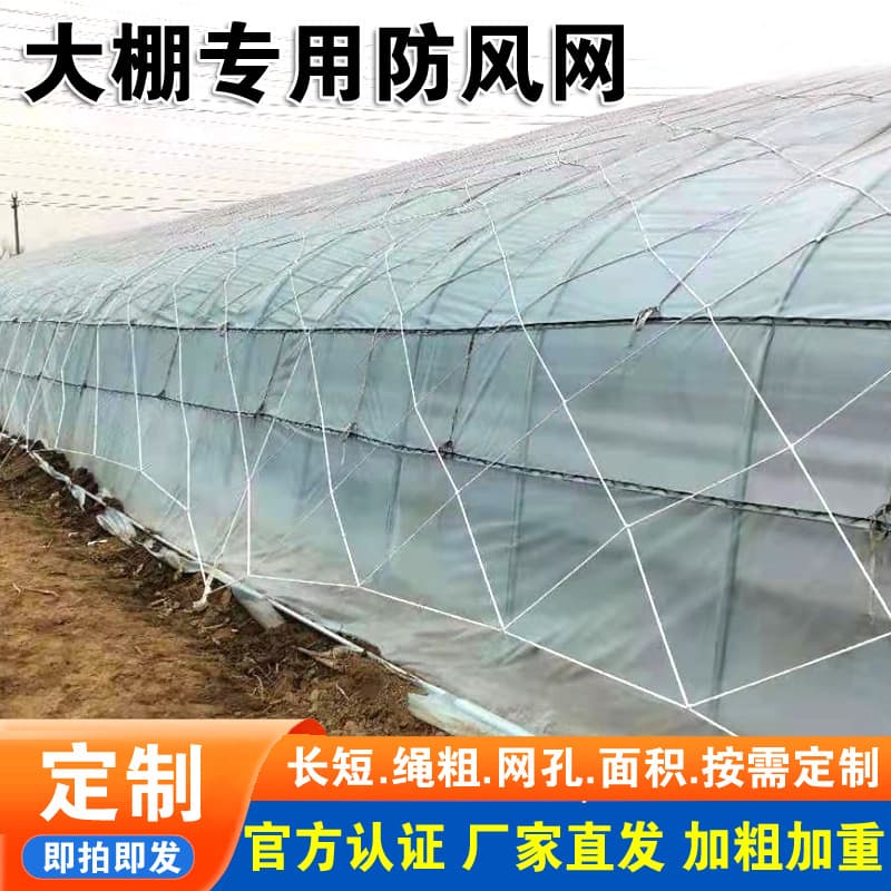 Greenhouse net, windproof net, cargo agricultural cover, stacking net, car sealing, film protection, windproof covering rope net, large hole nylon net