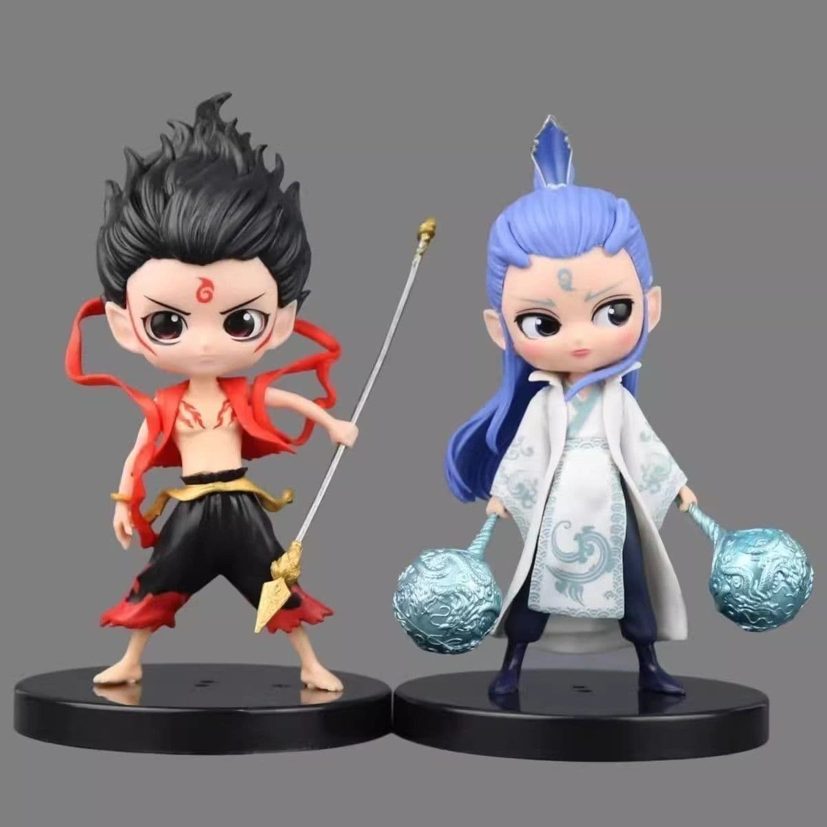 Q Version Anime Nezha: The Devil Child's Birth Ao Bing Figure Ornament Toy Doll Model Decoration Gift