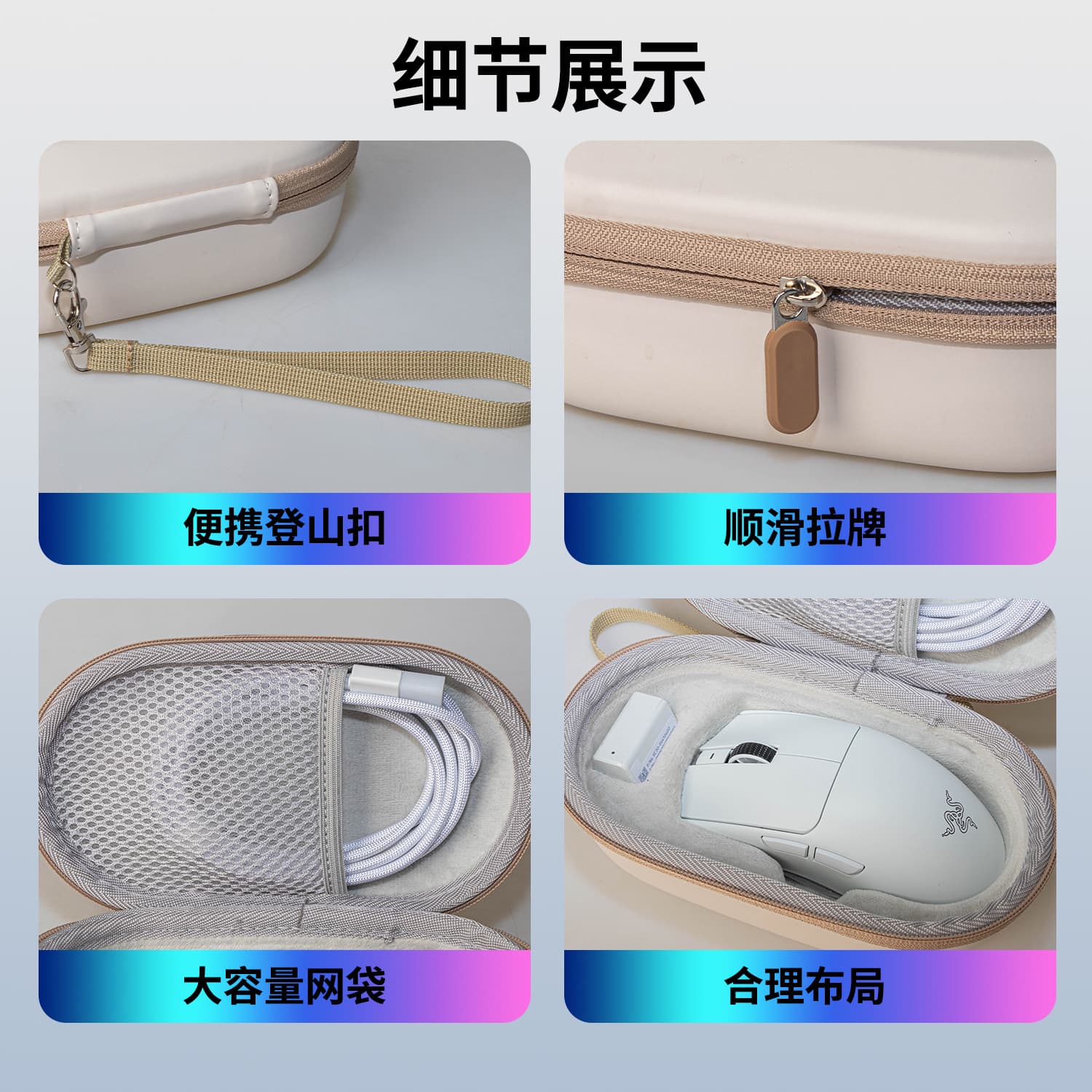Suitable for Razer V4V3PRO mouse storage bag hard shell protection portable GPW5 e-sports mouse bag
