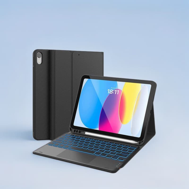 Compatible with iPad 11th Gen / iPad 10th Gen 10.9" iPad Case iPad Bluetooth Keyboard Magic Touch Feel 2025