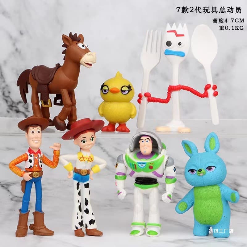 Toy Story blind box figurine set, Buzz Lightyear mini Woody doll, Snoopy gift DIY