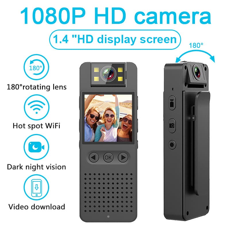 Cs06 High Definition Sports Camera WiFi Recorder 1080p Outdoor Rotating Recorder 1.4 Inch Display Screen Digital Computer