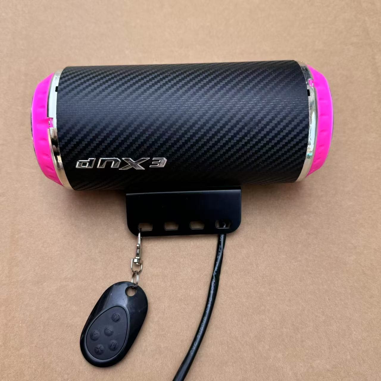 72V Motorcycle/E-bike Exhaust Pipe Bluetooth Speaker with Subwoofer, 12-80V Dual-function High-volume Car Audio