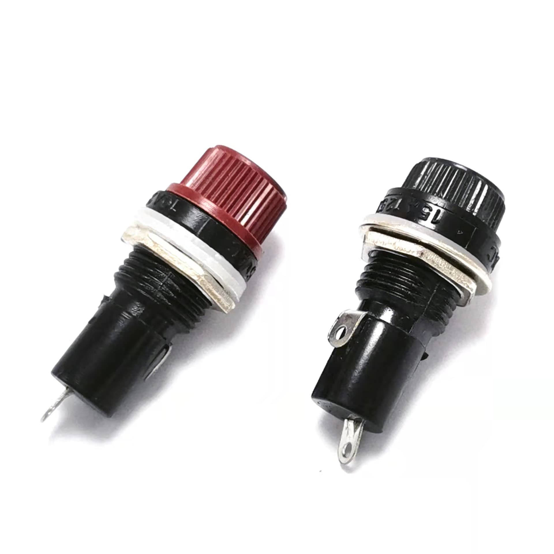 5x20 Fuse Holder, 5*20 Black FUSE Socket, Fuse Base, Flat Terminal