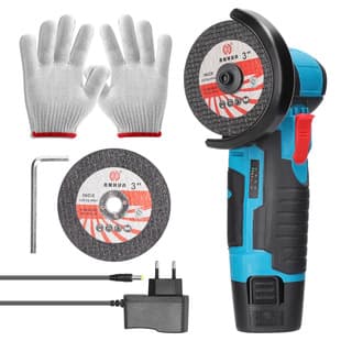 12V Brushed Cordless Mini Angle Grinder, Lithium-Ion Grinder, Polisher, Cutting Machine, Angle Grinder
