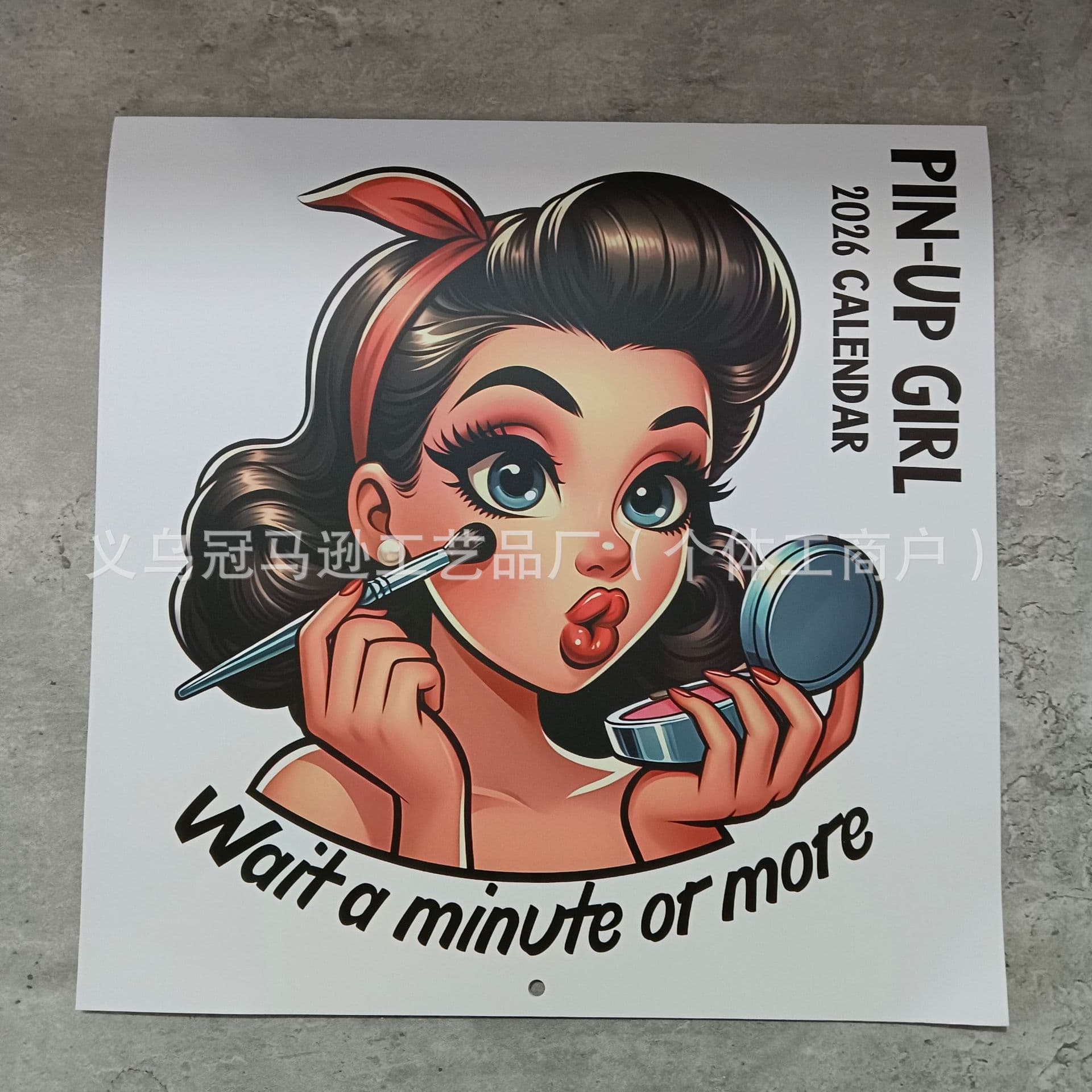 Retro Pretty Girl 2026 Calendar Vengeful Housewife 2026 Calendar Pin-Up Girl-2026 CALEN