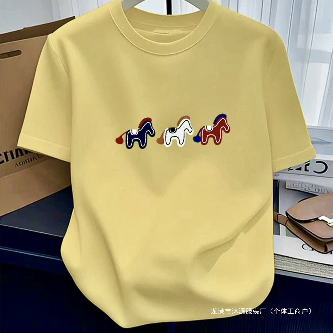2026 Round Neck Right Shoulder Short Sleeve Summer New Commuting Versatile Casual Simple T-Shirt Designed Large Size Tops for Women