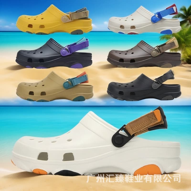 2025 New Trendy Couples Clog Sandals for Men and Women, Lightweight Breathable Anti-Slip Couples Beach Shoes
