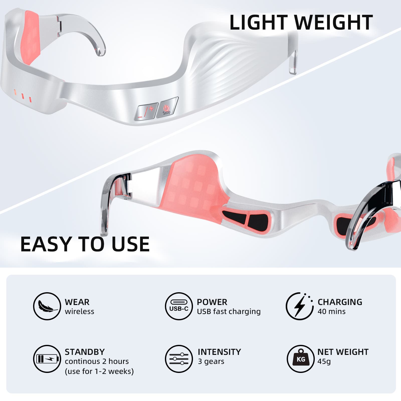 3D Eye Care Device Eye Red Light EMS Microcurrent Electric Cross-border Care Beauty Instrument Factory Wholesale