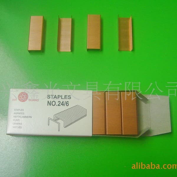 Supply 24/6 Copper-Plated Staples, Unified Copper Wire Staples